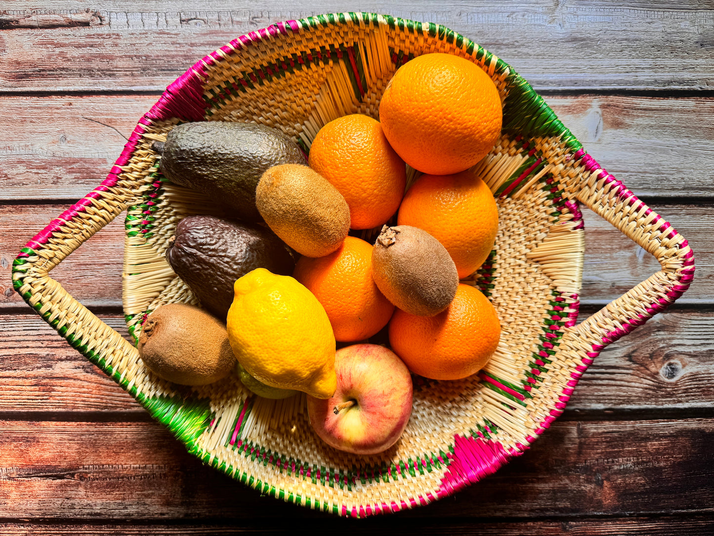 Handwoven African Fruit Basket