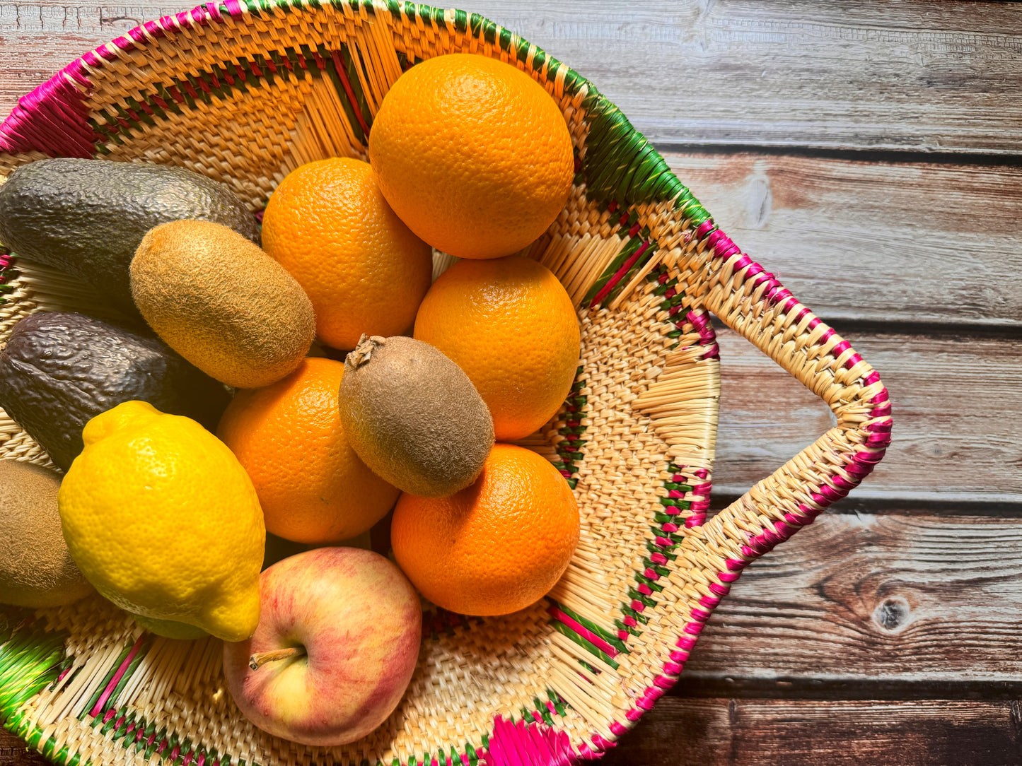 Handwoven African Fruit Basket