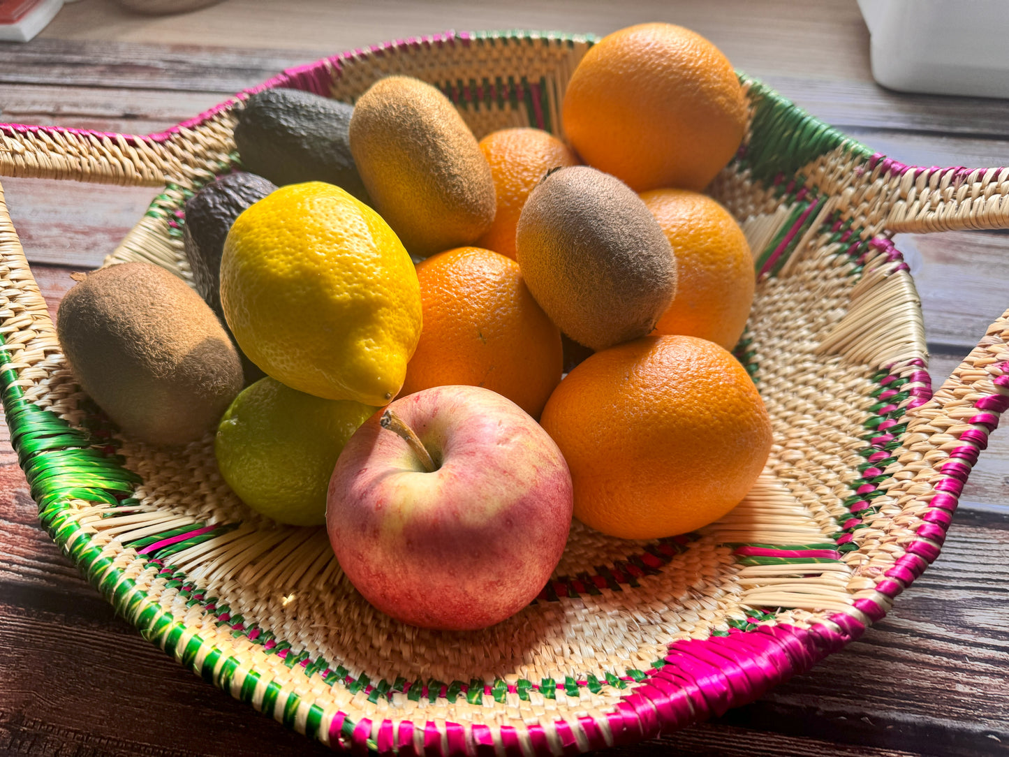 Handwoven African Fruit Basket