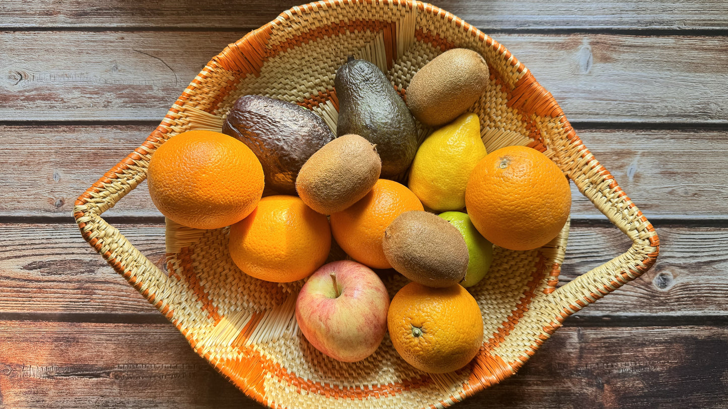 Handwoven African Fruit Basket