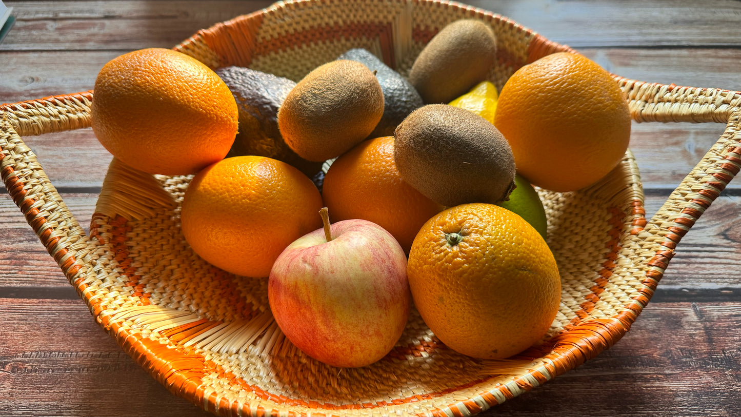 Handwoven African Fruit Basket